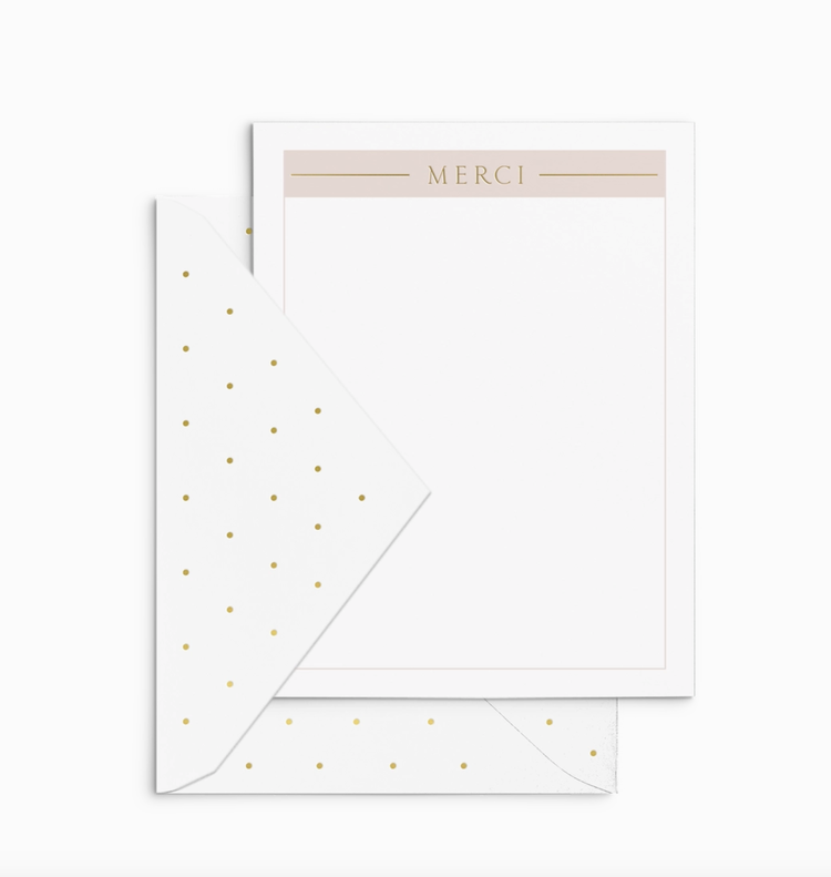 Smitten on Paper Merci Boxed Notes