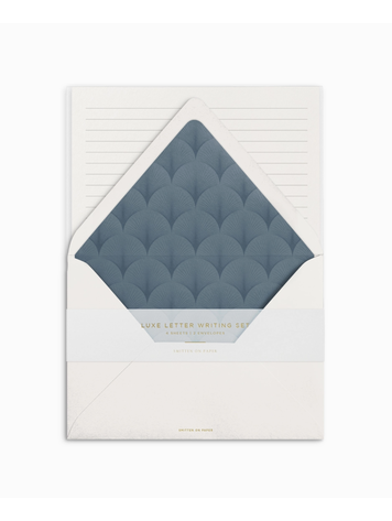 Smitten on Paper Luxe Letter Writing Set Slate