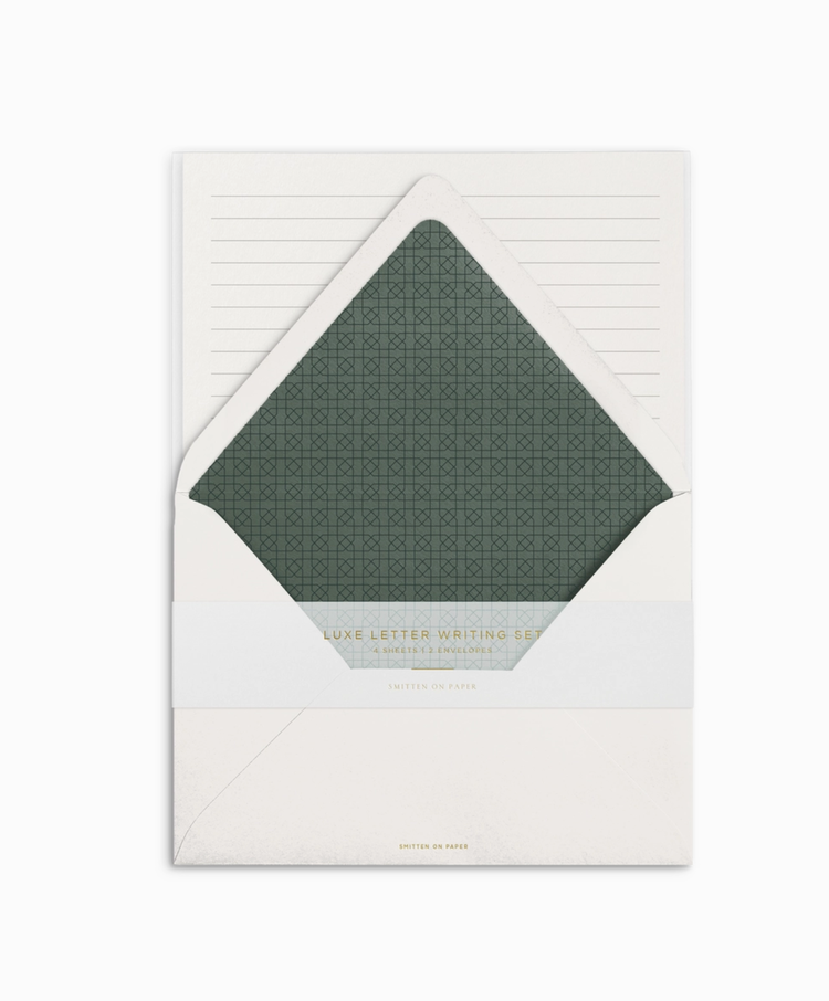 Smitten on Paper Luxe Letter Writing Set Jasper