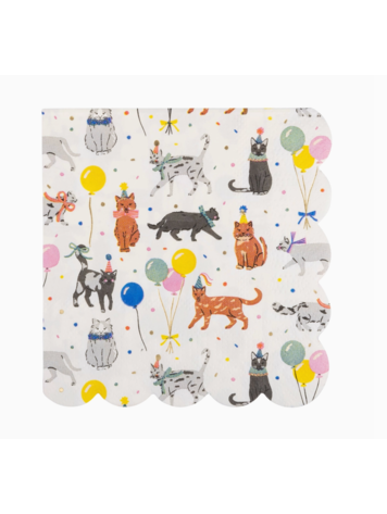 My Mind's Eye Cat Party Cocktail Napkin