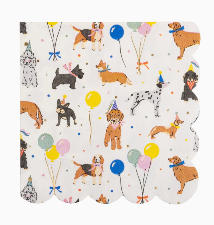 My Mind's Eye Dog Party Cocktail Napkin