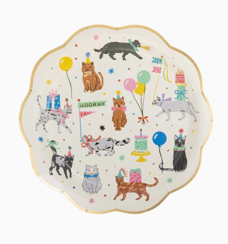 My Mind's Eye Cat Party Plate