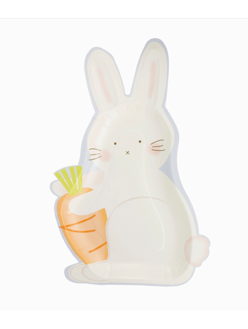 My Mind's Eye Bunny with Carrot Paper Plate