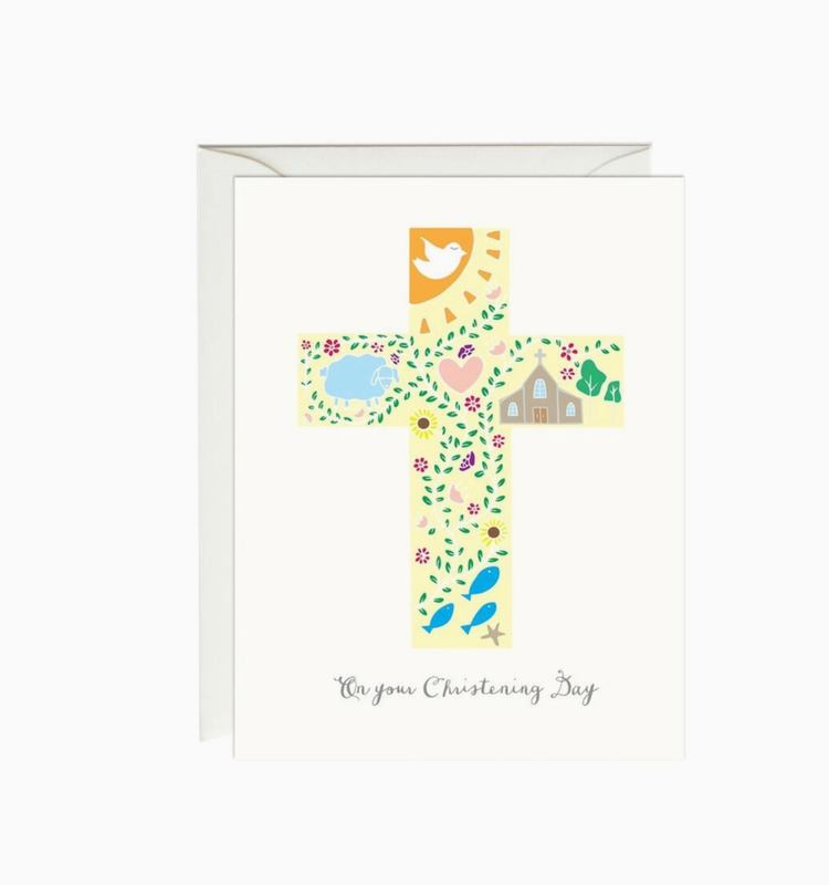 Paula & Waffle Christening Cross