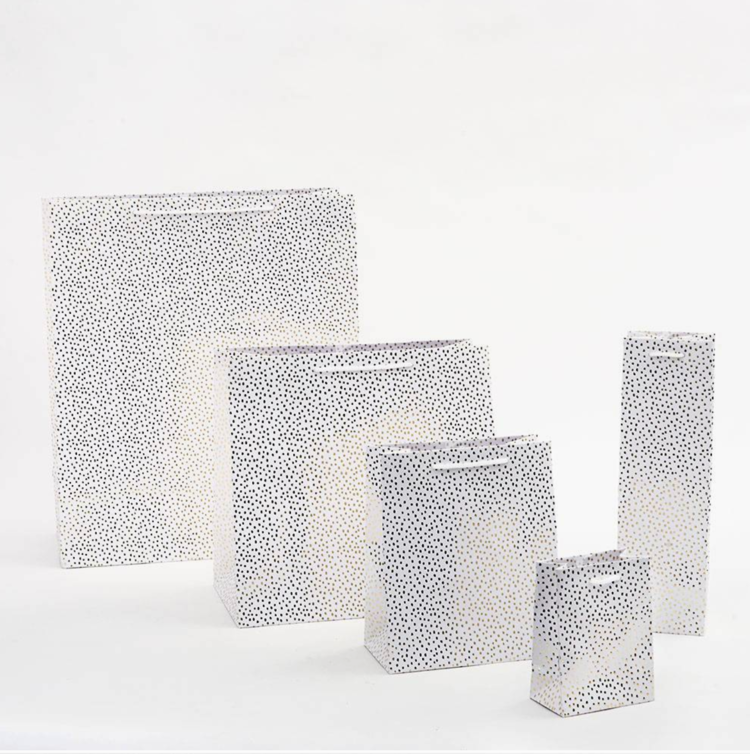 Paper Source Gold Foil Flurry Gift Bag, Medium