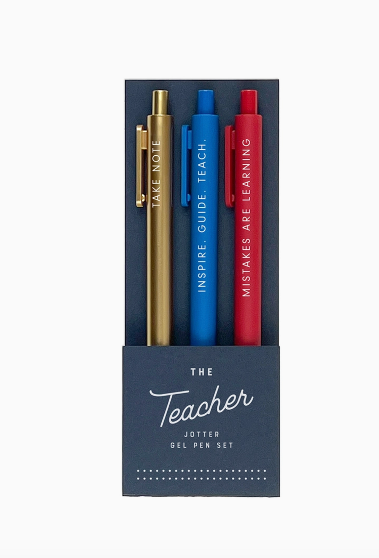 Ruff House Art The Teacher Jotter pen set