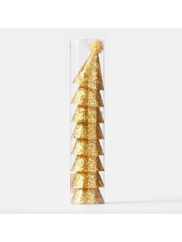 Paper Source Gold Glitter Mini Party Hats