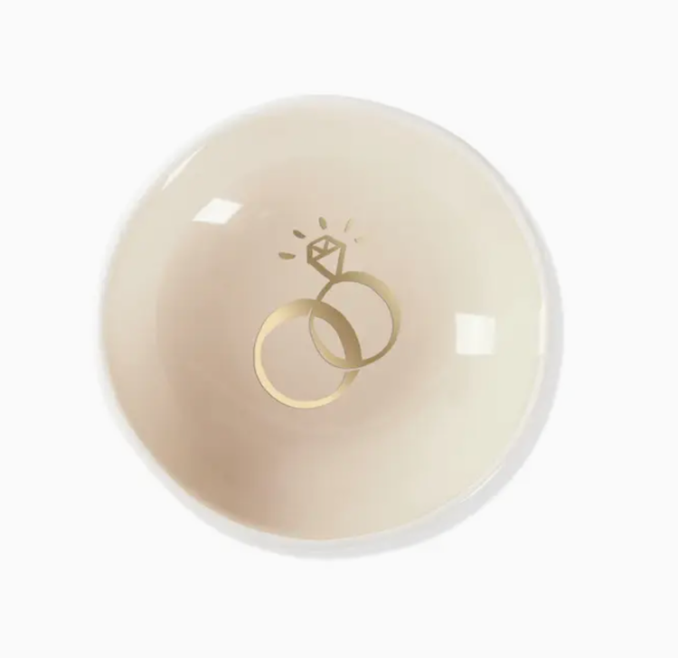 Fringe Studio Wedding Rings Ceramic Trinket Tray