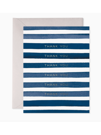 E. Frances Paper Studio Navy Stripes Thank You