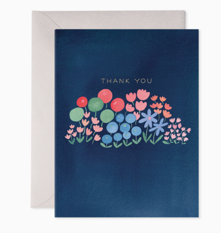 E. Frances Paper Studio Flower Patch Thank You