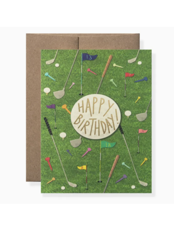 Karen Adams Designs Golf Greeting Card