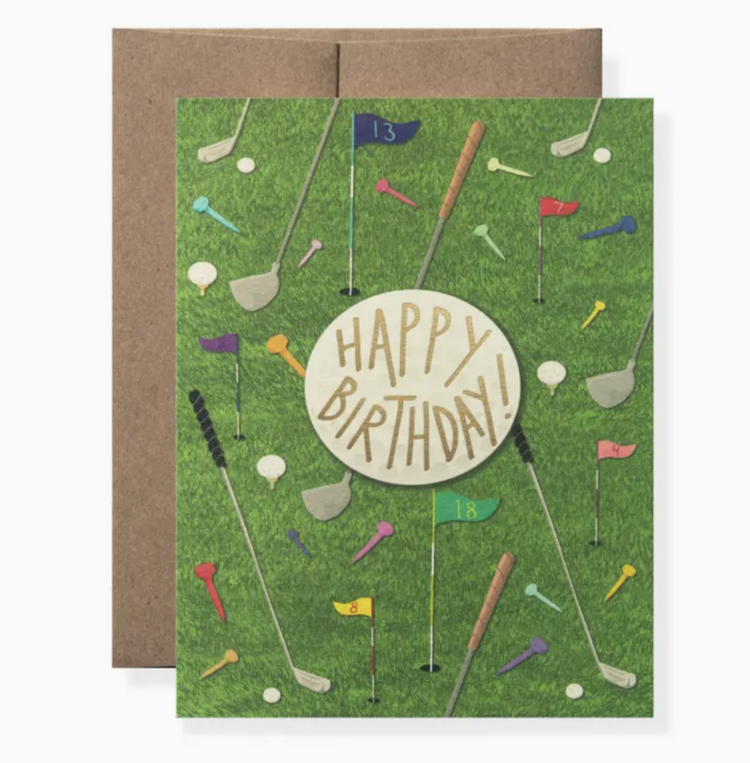 Karen Adams Designs Golf Greeting Card