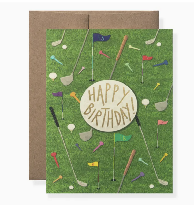 Karen Adams Designs Golf Greeting Card
