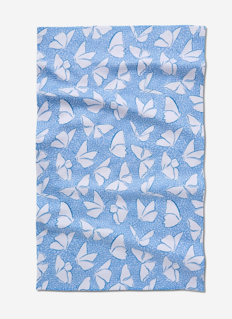 Geometry Fly Away Butterfly Tea Towel