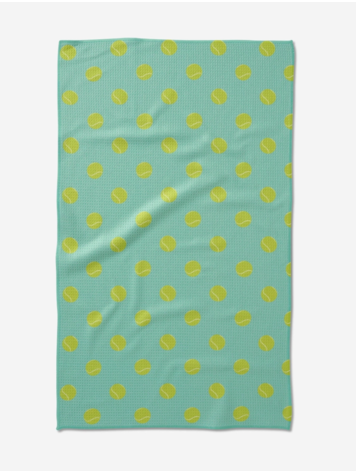 Geometry Tennis Ball Tea Towel