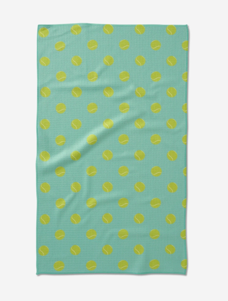 Geometry Tennis Ball Tea Towel