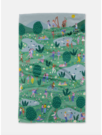 Geometry Spring Festival Tea Towel