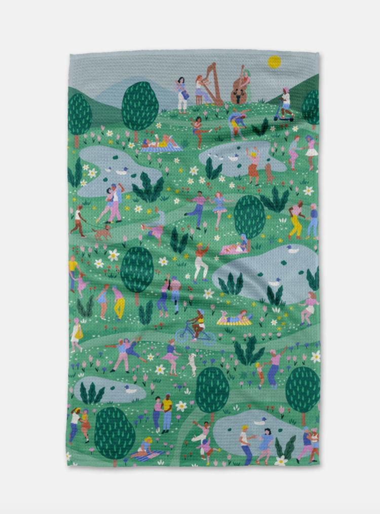 Geometry Spring Festival Tea Towel