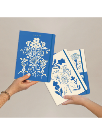 Seedlings Blue Flowers Notebook Set