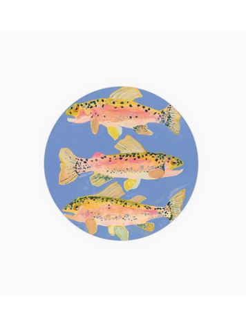 Seedlings Three Fish Coaster