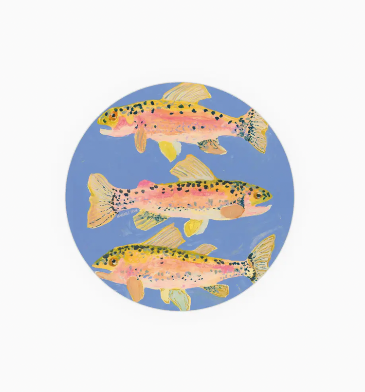 Seedlings Three Fish Coaster