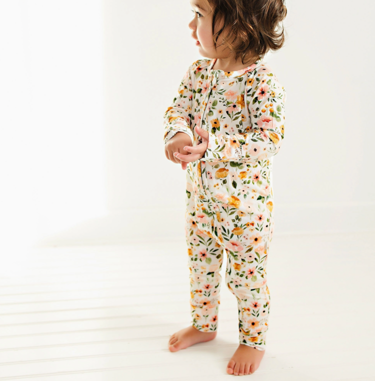 Butterscotch Babies Boho Floral Bamboo Sleepe