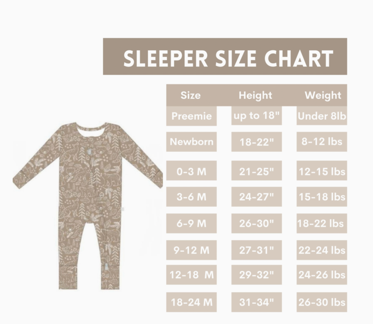 Butterscotch Babies Boho Floral Bamboo Sleepe