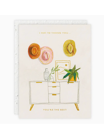 Seedlings Hats Off Thank You Card