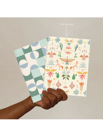 Seedlings Western Toile Notebook Set