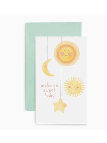 E. Frances Paper Studio Baby Mobile Enclosure Card