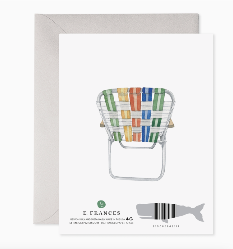 E. Frances Paper Studio Lawn Chair Dad