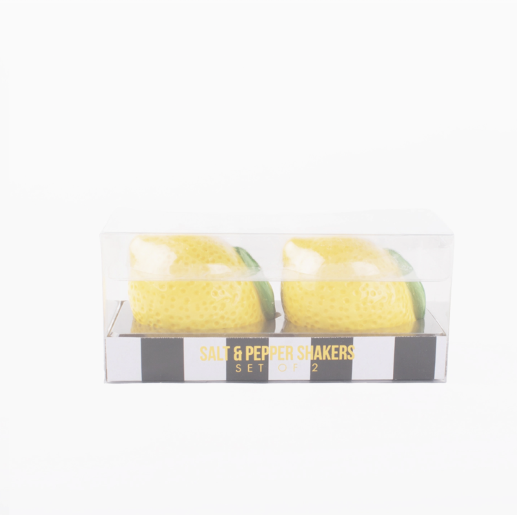 8 Oak Lane Lemon Salt & Pepper Shaker Boxed Set