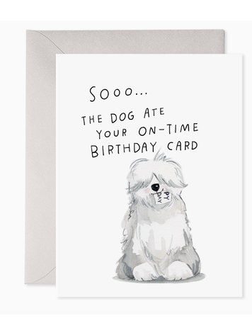 E. Frances Paper Studio Sheepdog Belated