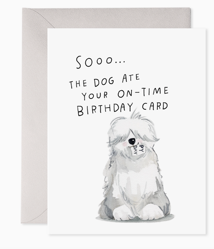 E. Frances Paper Studio Sheepdog Belated