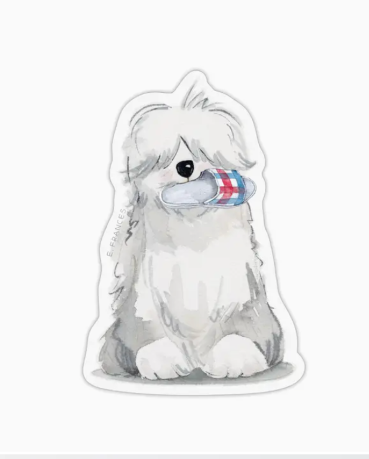 E. Frances Paper Studio Fluffy Dog Sticker