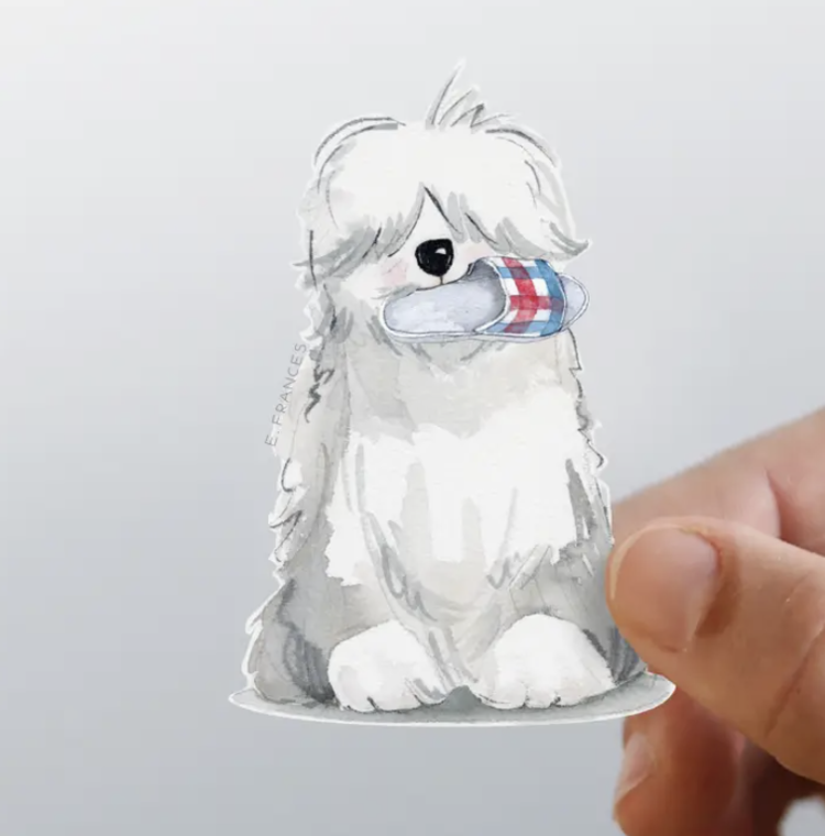 E. Frances Paper Studio Fluffy Dog Sticker