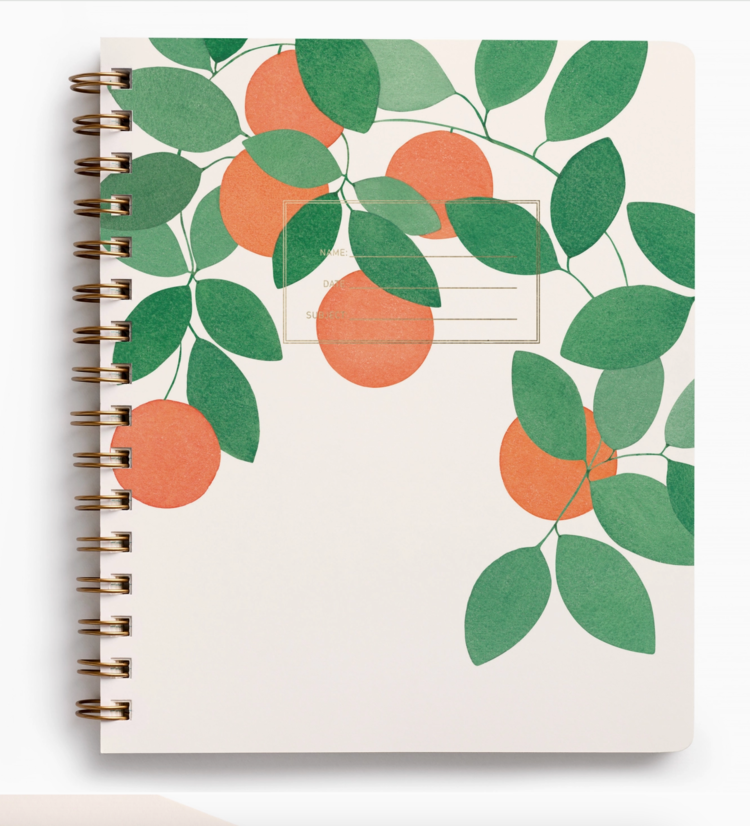 E. Frances Paper Studio Orange Grove Notebook Journal