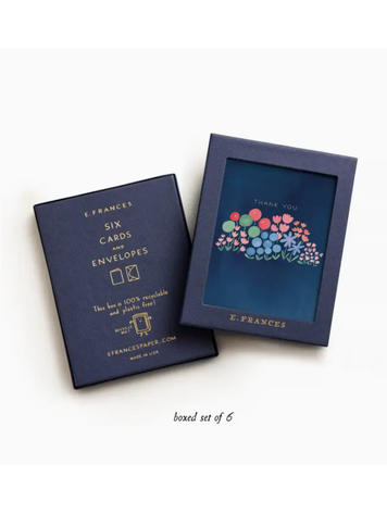 E. Frances Paper Studio Flower Patch Thank You  Boxed Set