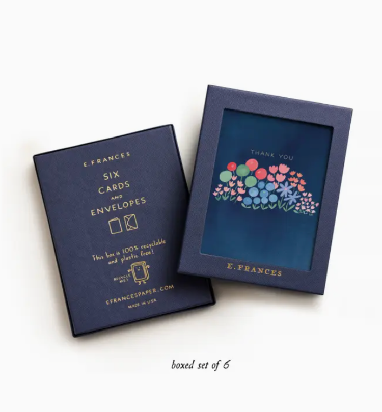 E. Frances Paper Studio Flower Patch Thank You  Boxed Set