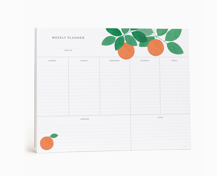 E. Frances Paper Studio Weekly Orange Grove Planner