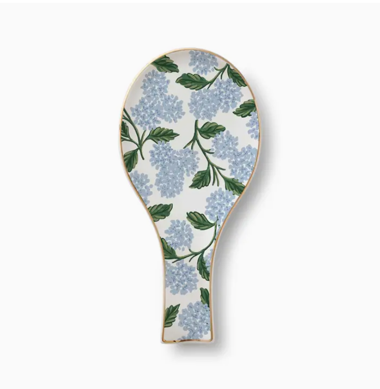 Rifle Paper Co. Hydrangea Porcelain Spoon Rest