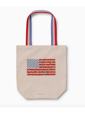 Rifle Paper Co. Americana Canvas Tote Bag