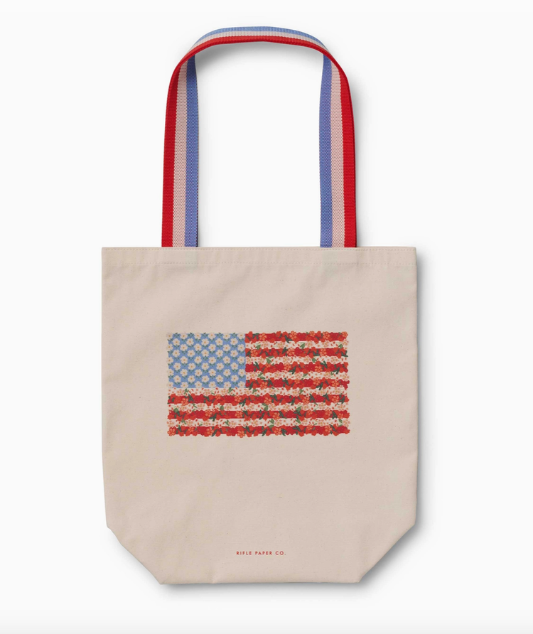 Rifle Paper Co. Americana Canvas Tote Bag