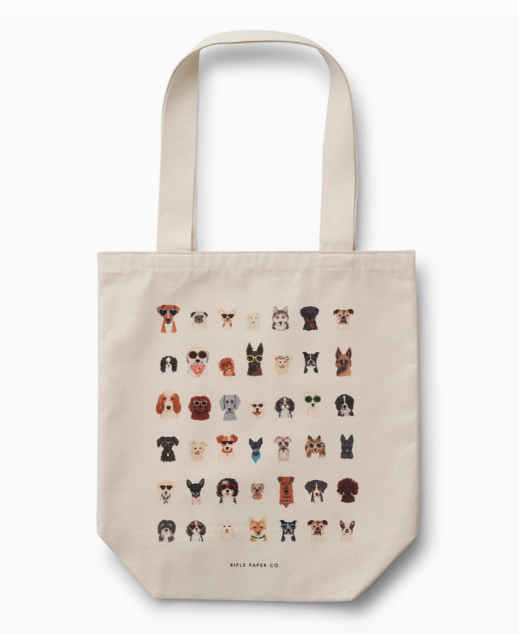 Rifle Paper Co. Dog Days Canvas Tote