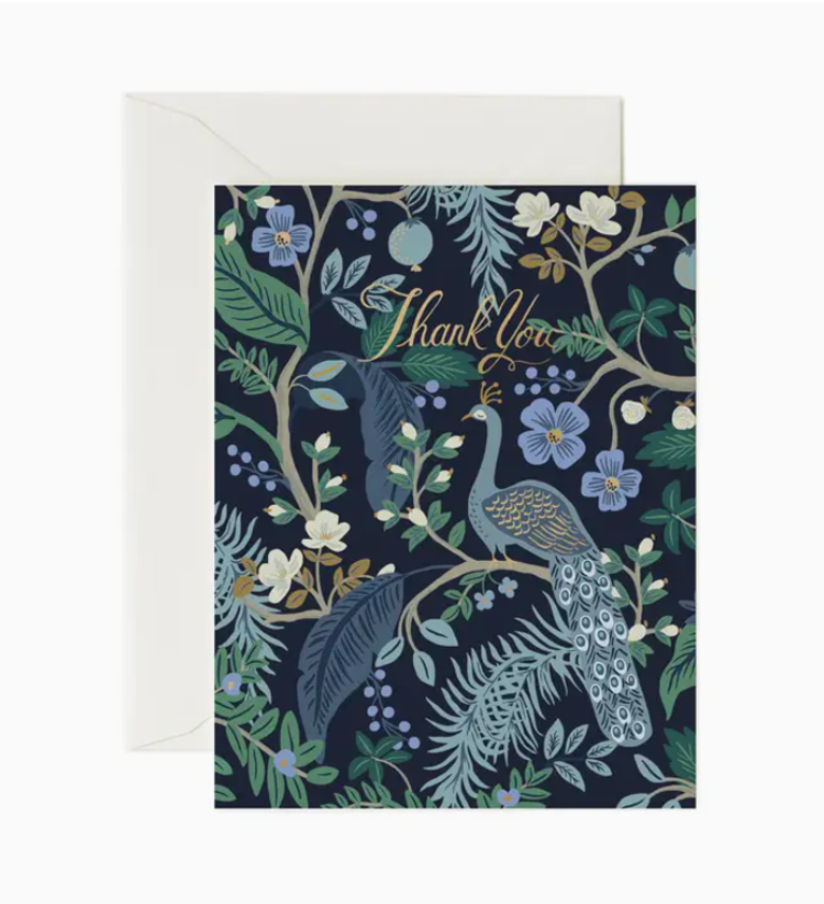 Rifle Paper Co. Peacock Thank You Box set