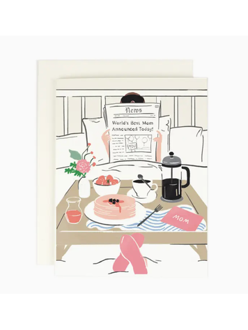 Amy Heitman Mom Newspaper Breakfast in Bed