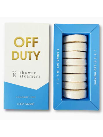 Chez Gagne Letterpress Off Duty - Shower Steamers - Coconut Lime