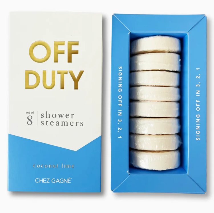 Chez Gagne Letterpress Off Duty - Shower Steamers - Coconut Lime