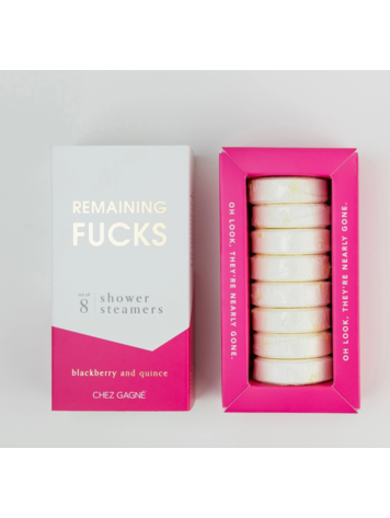 Chez Gagne Letterpress Remaining Fucks Shower Steamers - Blackberry Quince