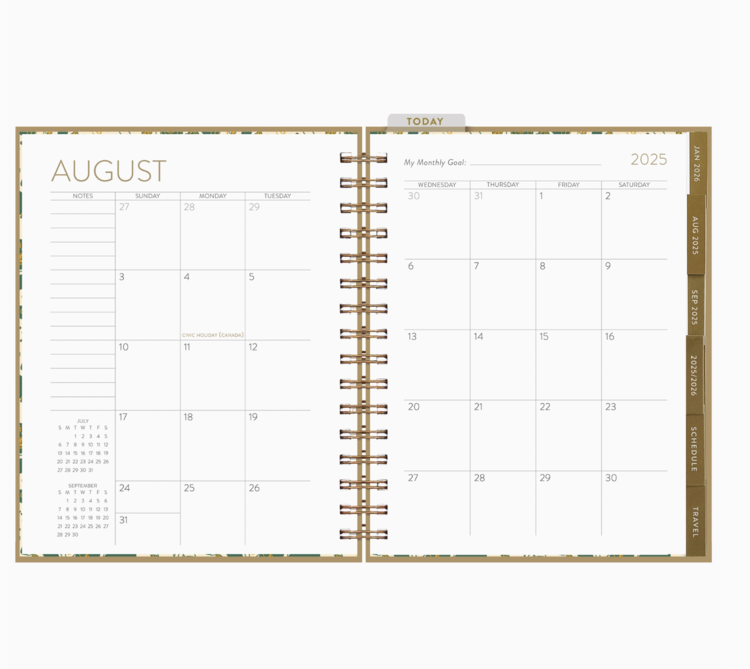 Seedlings 2025-2026 Dogs 17 Month Planner